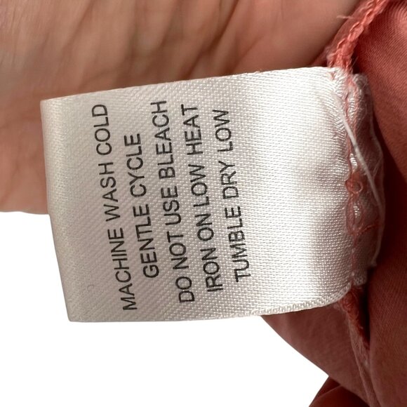 Violet + Claire V-Neck Blouse Top Rust Peach Size XL - Picture 10 of 11